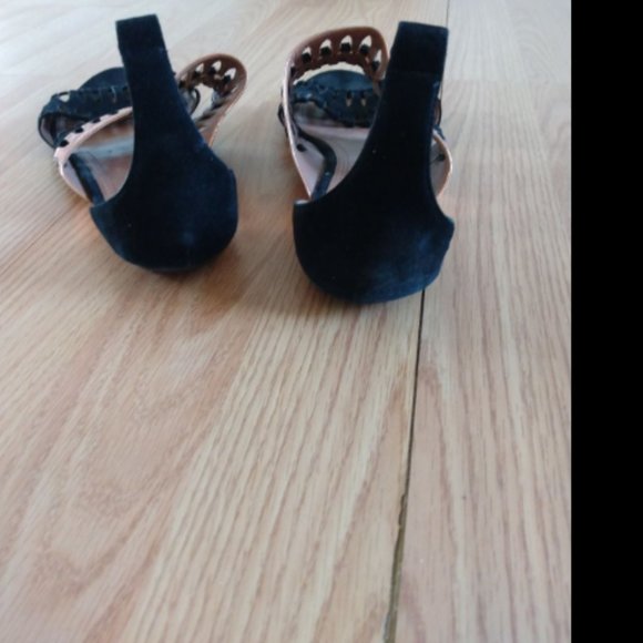 Alaia Paris $1000 Metallic Suede Sandals Sz 41 - Picture 2 of 6